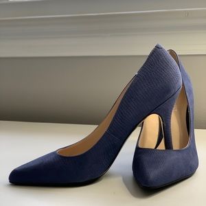 Nine West Shimmer Pumps Sz 7 Blue